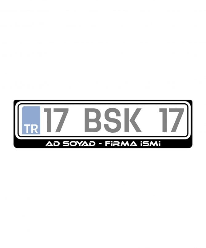 Baskılı Plakalık